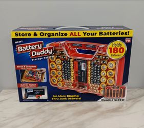 Battery Daddy 180 Battery Organizer and Storage Case with Tester (New)