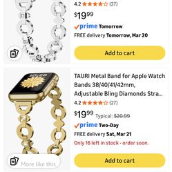 Gold Apple Watch band