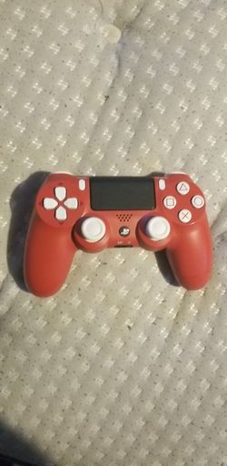 Red PS4 controller