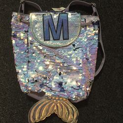 New Justice Sparkly Medium size mermaid tail backpack 