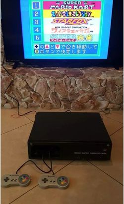 Super famicom box working Japan store display demo