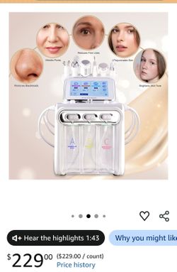Hydrogen Oxygen 7 in1 Diamond Microdermabrasion Machine