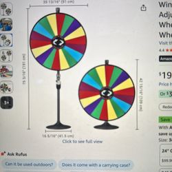 NEW! 36 Inch Heavy Duty Spin Wheel , Floor Stand Or Table Top.