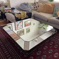 Art Deco Vintage Mirrored Coffee Table