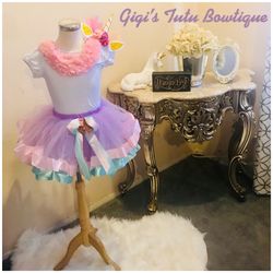Unicorn tutu outfit 🦄💜💚💗