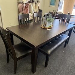 Dining Table With 4 Chairs And A Bench 