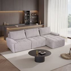 Sectional sofa Grey fabric, Compressed sofa. New Especial price