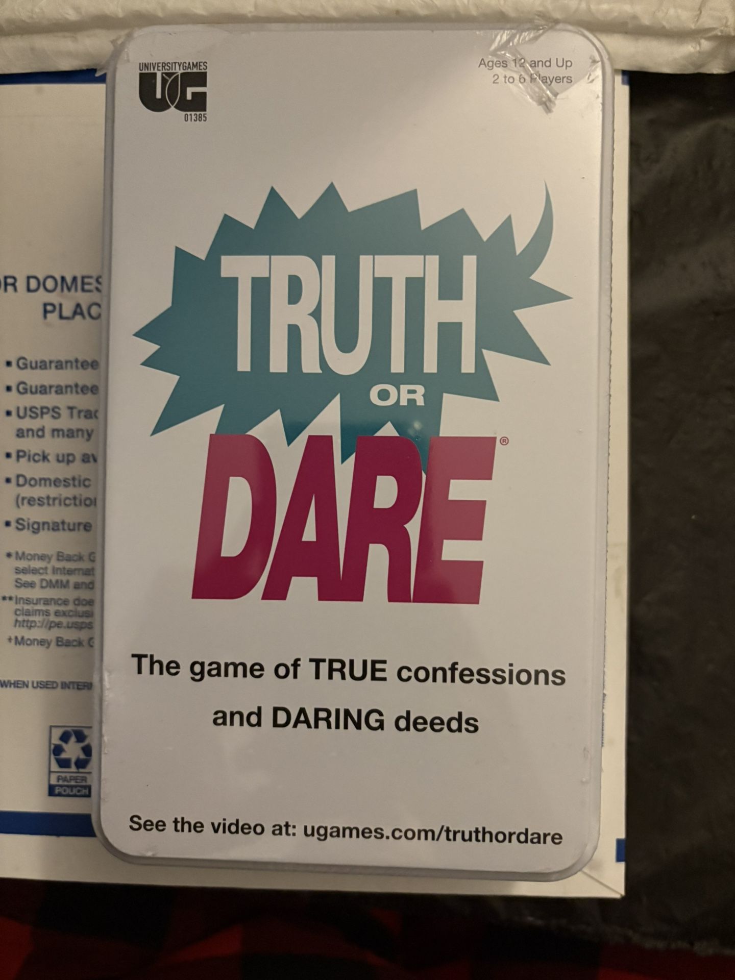 BRAND NEW SEALED Truth Or Dare-University Games