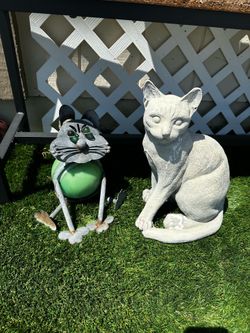 $5 Yard Art Garden Statues CATS Turtle FROG