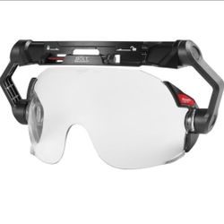 Milwaukee 48-73-1410 Clear Dual Coat Lens Eye Visor, Black/White