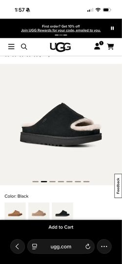 Ugg black mule shoe, NEW