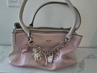 GUESS Blush Pink Charm Satchel Handbag
