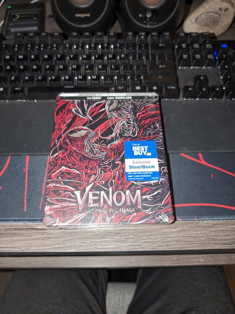 Venom Let There Be Carnage 4K Ultra HD Best Buy Exclusive Steel book (Never Opened)