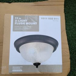 11" 2-light Flush Mount 