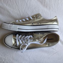 Gold Converse Chuck Taylors