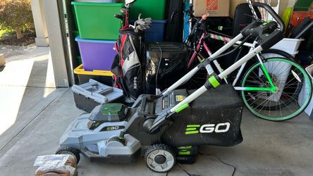 EGO Electric Lawn Mower, battery and charger