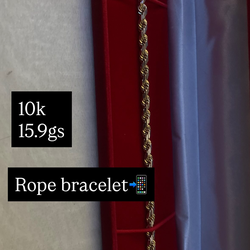 10k rope bracelet