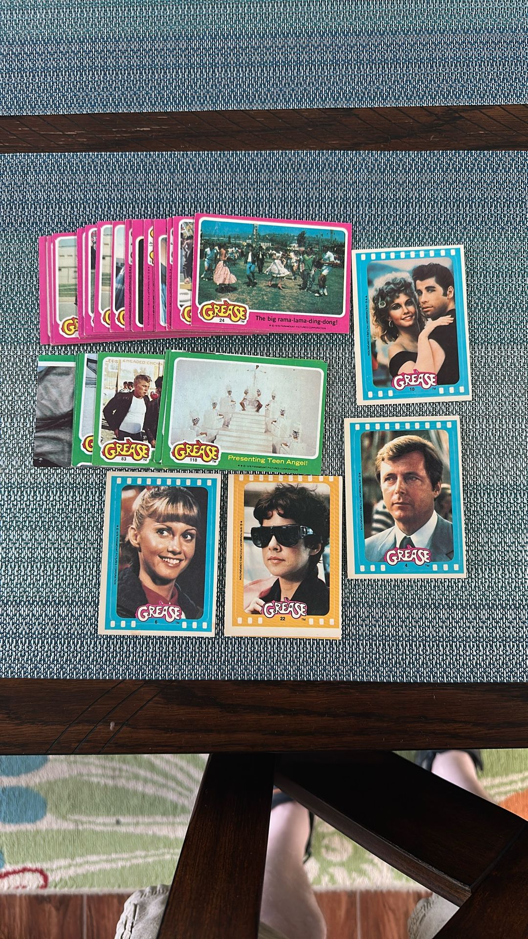 70s Grease Trading Cards And Stickers