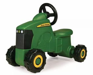 John Deere tractor kids size ride on toy plastic like new condition John Deere tractor kid size ride on toy plastic like new condition
