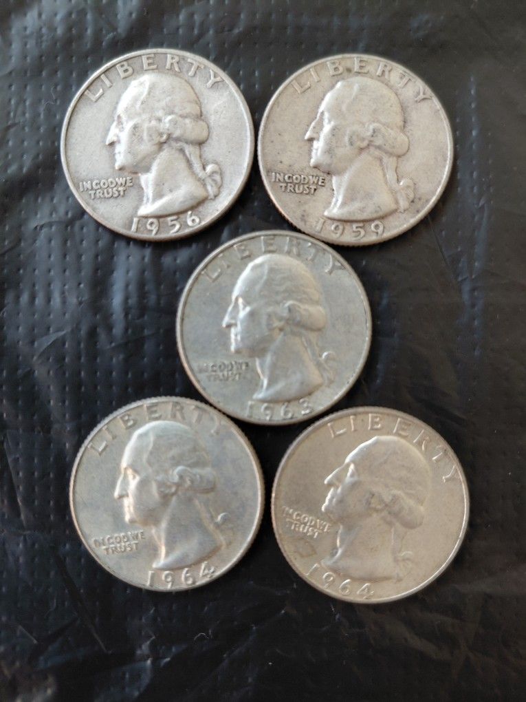 WASHINGTON SILVER QUARTERS $50