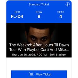 The Weeknd 6/26