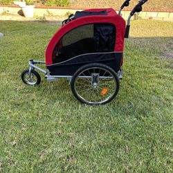 Pet Stroller and Bike Trailer (2-In-1)