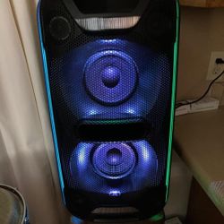 Sony High Power Home Audio System Bluetooth Party Speaker - NFC, Party Chain, App Control, RGB Light/Strobe Control, Extra BASS/Live Sound (MSRP $250)