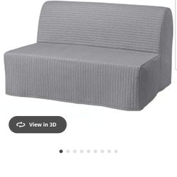 
LYCKSELE LÖVÅS Sleeper sofa, Knisa light gray - Like New and very comfortable, FULL SIZE