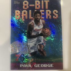 Topps 2025-26 8-Bit Ballers Holo Paul George 76ers #8B-7 🔥🔥🔥🐐🏀💯💪😱⭐️