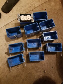 Plastic light and plug boxes