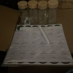Spice Bottles With Labels