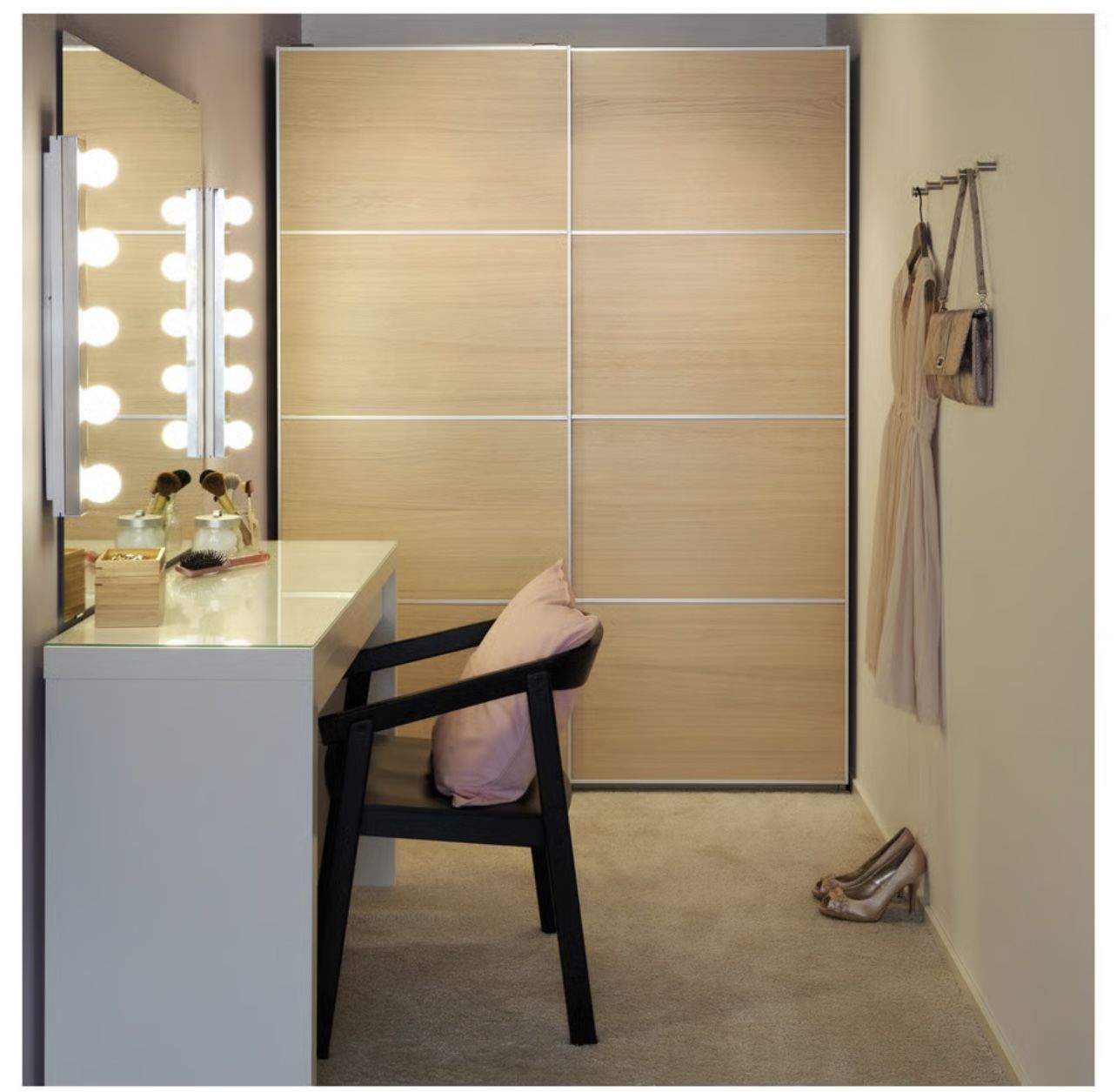 White IKEA Malm Desk