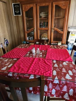 Dining Table Set And Hutch