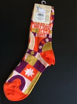 Silly Blue Q Socks Women’s Crew “This Grandma Has Seen Some S@&!” Soft Cotton Women’s Sz: 5-10