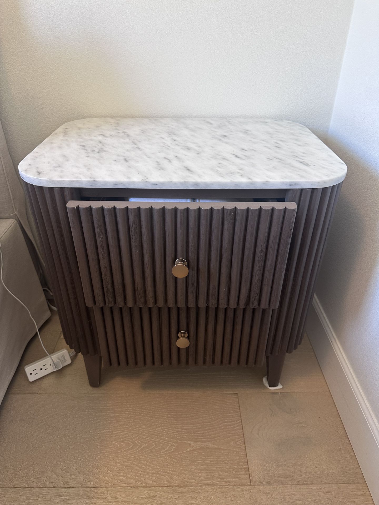 Marble Top Nightstand