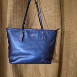 Coach Large Blue Tote