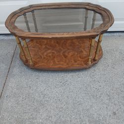 coffee table antique real wood $90