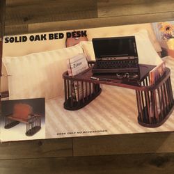 Solid Oak Bed Desk 