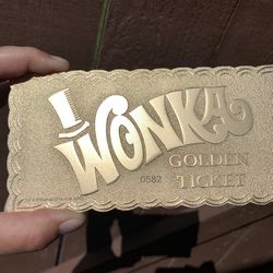 Willy Wonka Metal Golden Ticket