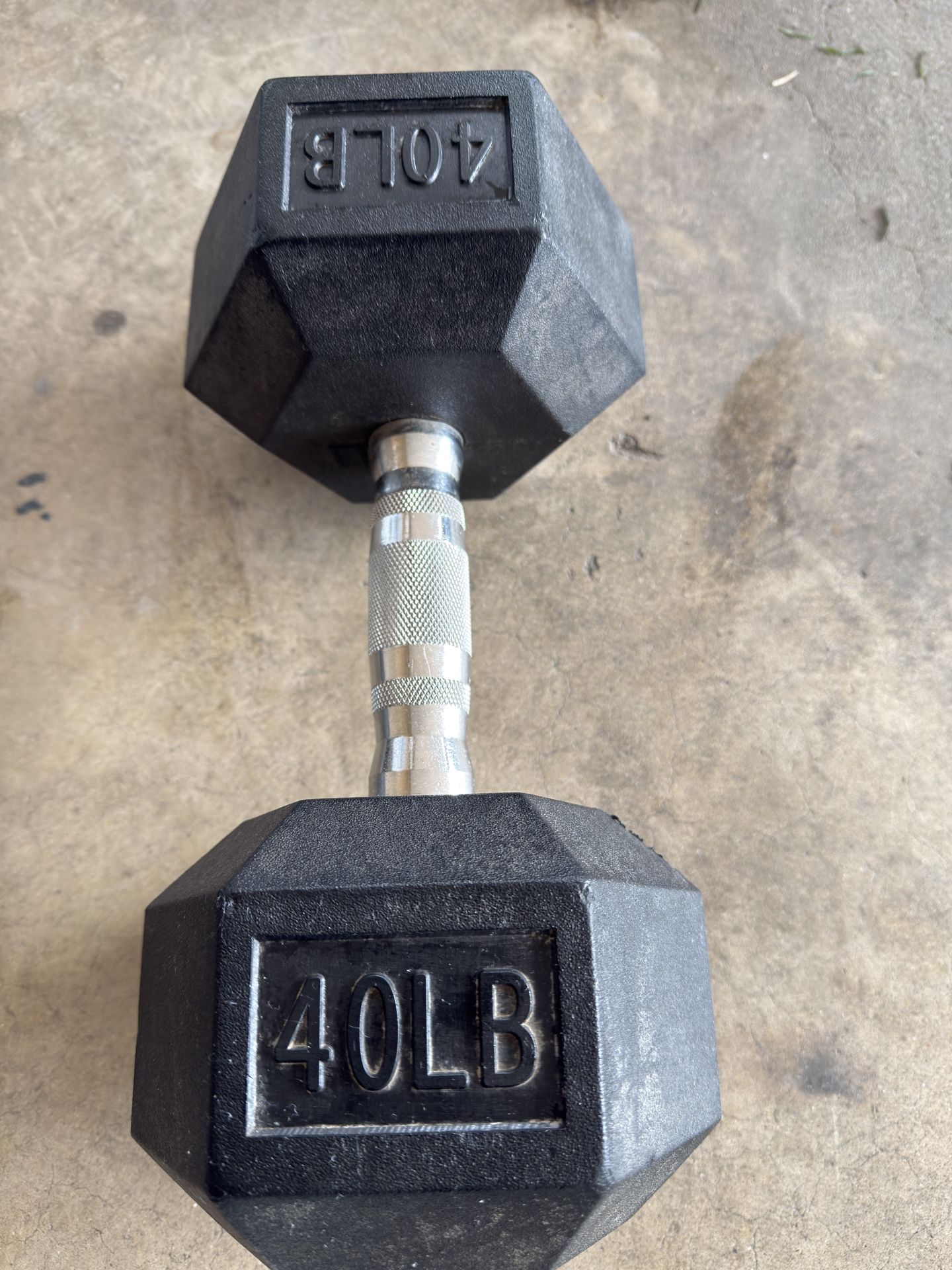 One Dumbbell 40 Lbs, $30