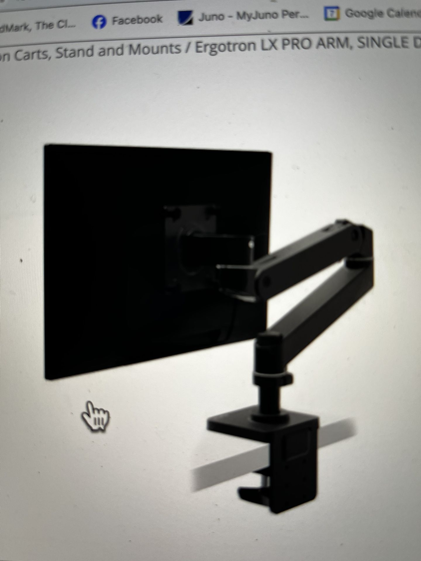 Ergotron LX Pro Arm Single Display Desk Mount