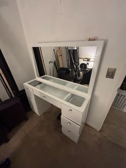 White vanity