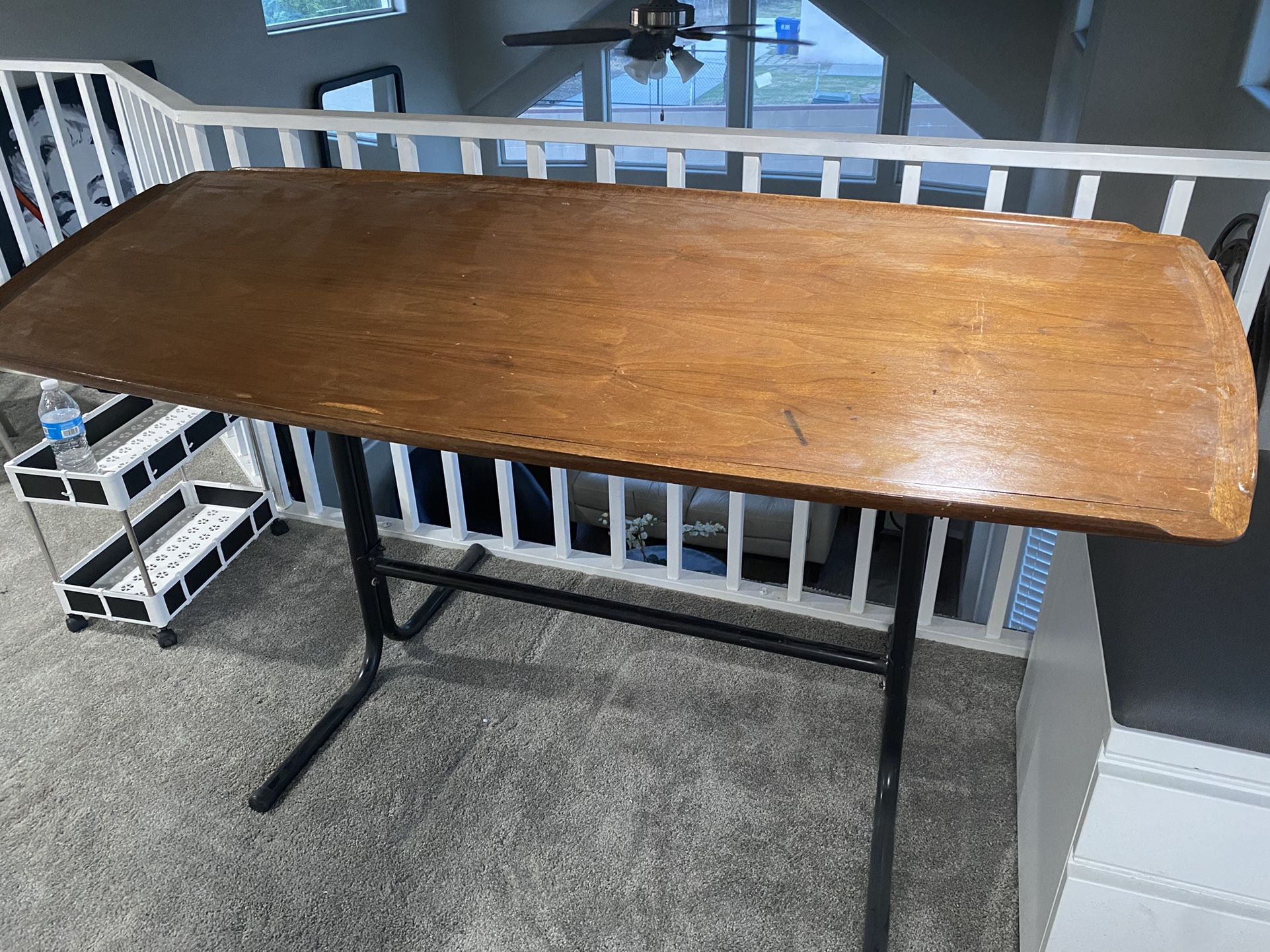 Antique Restoration Drafting Table With Solid Wood From Denmark