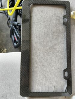 Carbon Fiber License Plate Frame