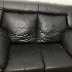 Black Couch With Cover Included