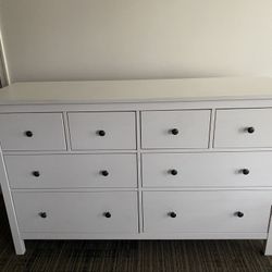 IKEA 8-Drawer Dresser, White Stain, 63x37 3/4”