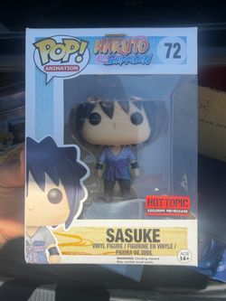 Funko Pop Sasuke Naruto Shippuden #72 Hot Topic Exclusive