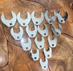 PROTO J53001CF 1/2" DRIVE 15 PIECE CROWFOOT WRENCH SET