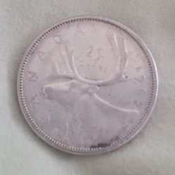 1962 Canada Silver Quarter - Below Melt Value