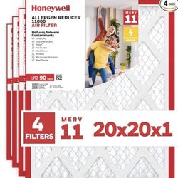 4-pack of Honeywell Allergen Reducer 11000 Air Filters  (model 14x30x1)